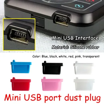 1/5/10/20pcs Mini USB Sąsaja Dulkių Plug Silikono Guma Minkšta Prijungti PSP MP3 MP4 MP5 Mobilusis Telefonas, Skaitmeninis Fotoaparatas Prijunkite Apsauga