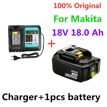 100% Naujas 18V 18.0 Įkraunamą Battery18000mAh Li-Ion Baterijos Energijos MAKITA BL1880 BL1860 BL1830