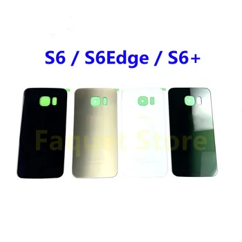 100% Originalus Samsung Galaxy S6 S6edge S6 edge+ Atgal 3D Stiklo Baterijos Dangtelio Būsto atveju Pakeitimas S6 G928F G920F G925F