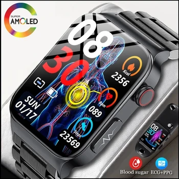 2022 Kraujo Gliukozės Smart Watch Vyrų Ekg+ppg Širdies ritmas, Kraujo Spaudimas Sveikatos Laikrodžiai Ip68 Vandeniui Smartwatch Moterų Xiaomi