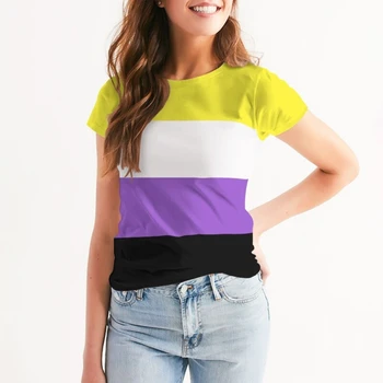 2023 Moterų Mados T-shirt Apvalus Kaklas Dienos Top Marškinėliai Atsitiktinis Moterų Spalva Atspausdinta Marškinėliai Reguliarūs Street Femmes Dėvėti
