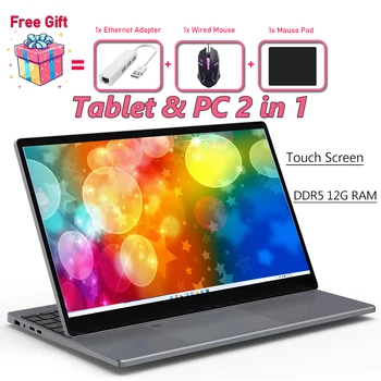 2023 Naujas 15.6 Colių N95 Touch Screen Tablet Nešiojamas, Nešiojamieji Verslo Biuro DDR5 12G RAM 2TB SSD Metalo Nešiojamojo Kompiuterio Morphing