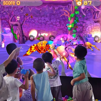 22 žaidimai Smart vaikų žaidimo interaktyvių grindų/sienos projektavimo sistema, prietaisas interaktyvia lenta prietaiso kelių taškų, didelis ekranas