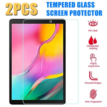 2vnt Grūdintas Stiklas Samsung Galaxy Tab 10.1 2019 SM-T510 T515-9H Tablet Screen Protector Filmas Apima Visiška