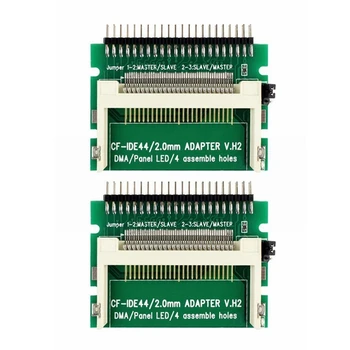 2X Cf (Compact Flash Kortelės Į 44Pin Ide 2Mm Vyrų 2.5 Colių Hdd Įkrovimo Adapteris Keitiklis