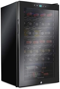 34 Butelis Kompresorius, Vyno Šaldytuvas Šaldytuvas w/Lock | Didelis Stovinčioje Vyno Rūsį Raudonos, Baltos, Šampano arba Putojančio Laimėti