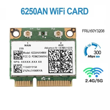 6250AN 622ANXHMW Wifi Kortelės 300Mbps 2.4 G & 5G Wifi Adapteris, Skirtas Lenovo/Thinkpad Advanced-N 6250