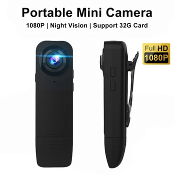 A18 Mini Kamera HD 1080P Naktinio Matymo Maža vaizdo Kamera, Vaizdo magnetofoną, Kūno Kamera Nešiojamų Dviratį Dviračių Sporto Micro DV Cam