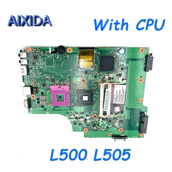 AIXIDA V000185030 V000185020 Mainboard Toshiba Satellite L500 L505 nešiojamojo kompiuterio motininė Plokštė DDR2 nemokamai CPU visapusiškai išbandytas