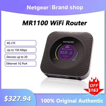 Atrakinta Netgear Nighthawk MR1100 WiFi Router 4G LTE Atsisiuntimo Greitį Iki 1 Gb / s Signalo Kartotuvų Kišenėje Mifi Sim Kortelės Lizdas