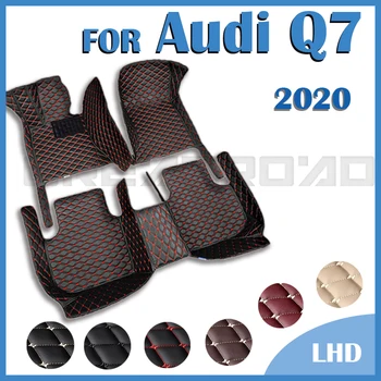 Automobilių Kilimėliai Audi Q7 (Septynios Sėdimos Vietos) 2020 Custom Auto Pėdų Pagalvėlės Automobilių Kilimų Padengti Interjero Priedai