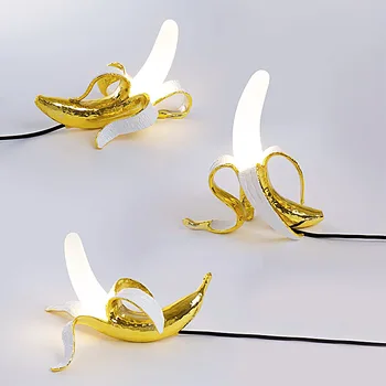 Bananų Formos Stalo Lempa Už Šviesos Prabanga postmodernaus Kūrybinio Gyvenimo Kambario, Miegamasis Apdailos Dervos Dekoratyviniai Šviestuvai