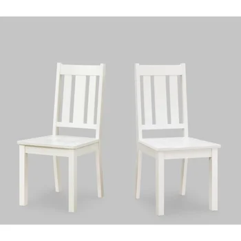 Bankston Valgomojo Kėdės, 2, Baltos spalvos Akcentas Kėdė