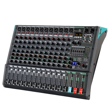 Biner PA12 Professional audio mixer Garso plokštė Maišymo Konsolės Built-in 99 Reverb Efektas 12 Kanalų usb garso maišytuvas