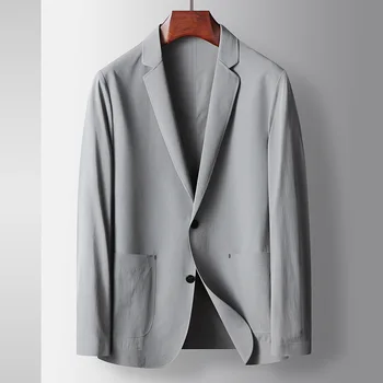 C1588-2023 naujas kostiumas kostiumas vyrų vientisos spalvos kostiumą, laisvalaikio striukė