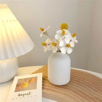 Džiovinti Dlower Vazos Baltos keramikos džiovintų gėlių vaza derinys Namų dekoravimo ir sodas vazos, Darbalaukio Spinta Įdėti biuro dekoras