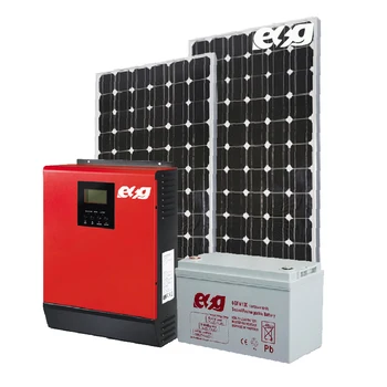 ESG Montavimo naudoti Namuose MPPT aukšto dažnio keitiklio Gilaus Ciklo akumuliatorių Išjungti Tinklo 1KW Saulės Energijos Sistema