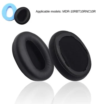 Gaubteliai SONY MDR-10RBT 10RNC 10R keičiamų sponge rankovės ausinių mygtukai oda rankovės earmuffs ausų pagalvėlės