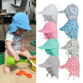 Greitai džiūstantys Vaikų Kibirą Skrybėlės Vasarą Kūdikis Bžūp Platus Kraštų Paplūdimio UV Apsauga Lauko Esminius Sun Dangteliai, 3M Iki 5Y Vaikai