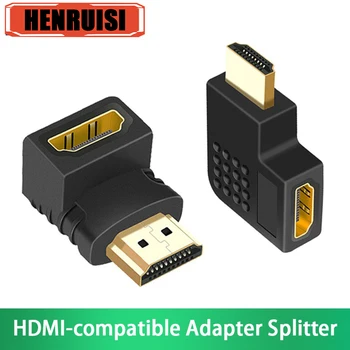 HDMI Adapteris 90 270 Laipsniu stačiu Kampu 4K HDMI Extender Vyrų ir Moterų Konverteris HDMI suderinamus Kabelio Jungtis, Skirta TV Nešiojamas kompiuteris
