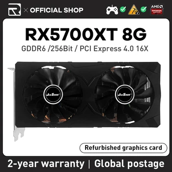 JIESHUO AMD RX 5700XT 8GB Vaizdo Grafikos plokštė GPU GDDR6 PCI-E 4.0 256-bitų RX5700XT 8G KOMPIUTERIO Darbastalio Žaidimas Biuro KAS RVN CFX ETH ET