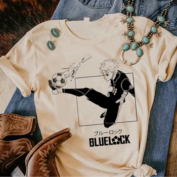 Juoda Užraktas Bluelock marškinėliai moterims dizaineris juokingas anime marškinėlius mergina drabužių streetwear