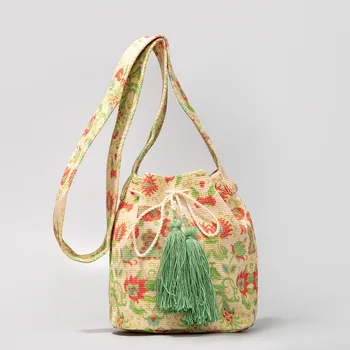 Kibirą, maišą dizaino Čekų nacionalinės vėjo krepšys priemiestinių drobės pečių maišą mergina