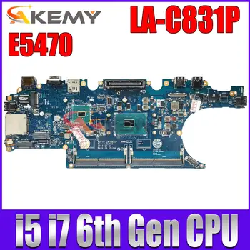 KN-0476JC 02MMKC 0792TG Mainboard Dell Latitude E5470 LA-C831P Nešiojamas Plokštė DDR4L Su I5 I7 CPU 100%, Pilnai Išbandyti