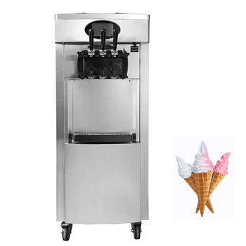 Komercinės Minkštas Tarnauti Ice Cream Maker Vertikalus Ledų Mašina, Nerūdijančio Plieno Ledų gamybos Mašina 2200W