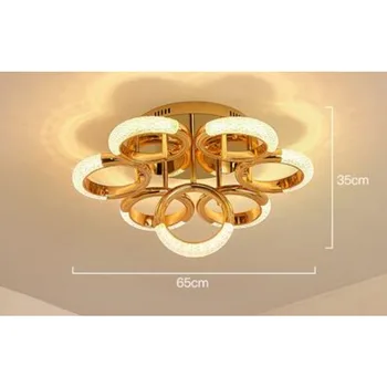 LED lubų šviestuvas prabanga paprasta šiuolaikinės Kūrybos Aukso liustra kambarį dekoratyvinis miegamajame namų šviesa kambario dekoro