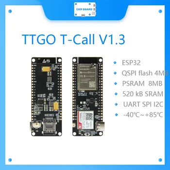 LILYGO TTGO T-Skambinkite V1.3 ESP32 Belaidžio ryšio Modulį, GPRS Antena SIM Kortelės SIM800L Modulis GSM/GPRS Antena