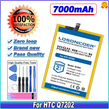 LOSONCOER Q7202 7000mAh Baterija HTC Desire 20 Plus Noras 20+ Mobiliojo Telefono Baterija