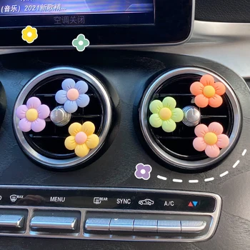 Mielas gėlių automobilio oro kondicionavimo sistema lizdo tiesioginę apdailos aksesuarų kūrybinė asmenybė interjero dekoravimo reikmenys