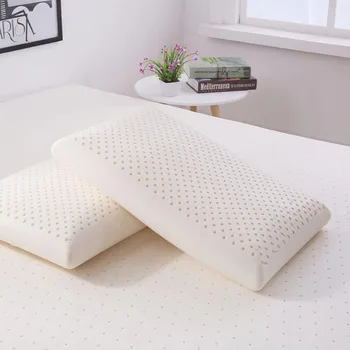 Natūralaus latekso plonas minkštas miega banga pagalvę padėti miego suaugusiųjų ultra-plonas kol mažas pagalvę, kad apsaugo kaklo dalies stuburo