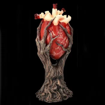 Naujas Halloween Medžio Monstras Širdies Dervos Ornamentu Bauginančią Atmosferą, Apdaila Medis Žmogaus Širdies Ornamentas