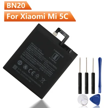NAUJAS Pakaitinis Telefonas, Baterija BN20 Už Xiaomi mi 5C mi5C M5C BN20 Autentiški Įkrovimo Baterija (akumuliatorius 2860mAh