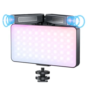Naujas RGB Vaizdo Kamerą Su Šviesos Mikrofonas, LED Lempos, 4000mAh 2500K-9000K Pritemdomi Studija Lempos Vlog Užpildyti Šviesos-Live Transliacijos