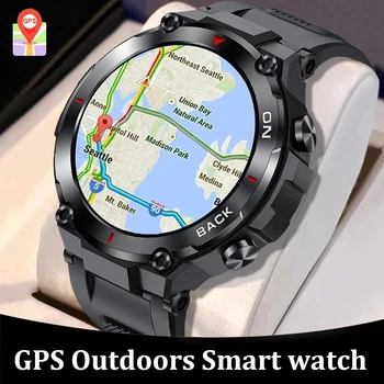 Naujų Karinių GPS Smart Žiūrėti AMOLED 360 * 360 HD Ekranas, Širdies ritmo Vandeniui Smart Laikrodžiai Yra Taikomas Xiaomi 