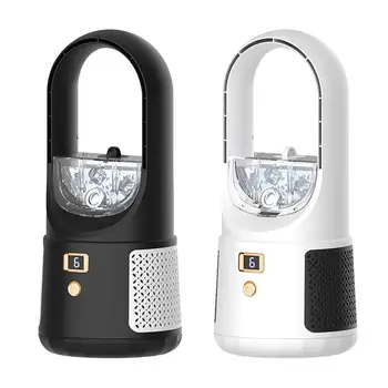 Nešiojamų Bladeless Gerbėjai LED Ekranas 6 Greičio Silent Stalinis Ventiliatorius Oro Kondicionieriaus Aušinimo Ventiliatorius Skirtas 