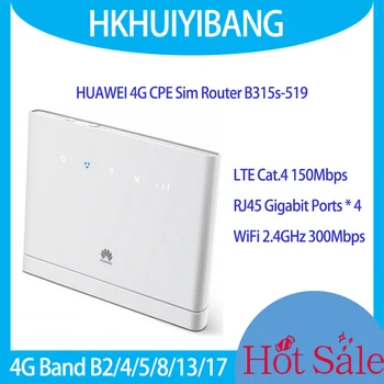 Originalus HUAWEI B315s-519 4G Maršrutizatorių Sim Kortelę, Modemą MEZON LTE Cat4 150Mbps Vieno WiFi Band 2.4 GHz 4*Ethernet Sąsaja WiFi 4G MEZON