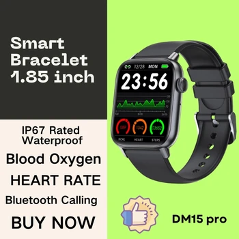 Originalus Smart Apyrankę 1.85 Colių IPS Ekraną, Širdies ritmas, Kraujo Deguonies Fitneso Sporto Vandeniui Smart Watch Band 