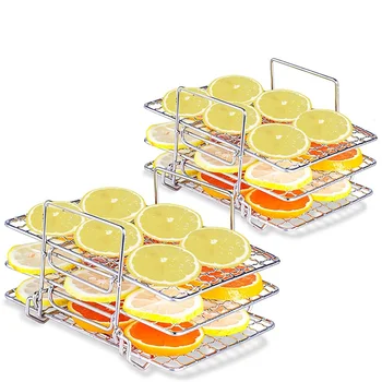 Oro Fryer Rack už Ninja Foodi DZ201 DZ401, Multi-Layer Food Dehydrator Stovo Taurę Bagažinės Grotelės Oro Fryer Priedai