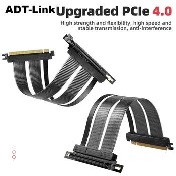 PCIE 4.0 16x Ekranuoti Ekstremalių Didelės Spartos Stove Kabelis su PCI Express Uosto GPU Išplėtimo kortą-Teisė Jungtis(20CM-180)