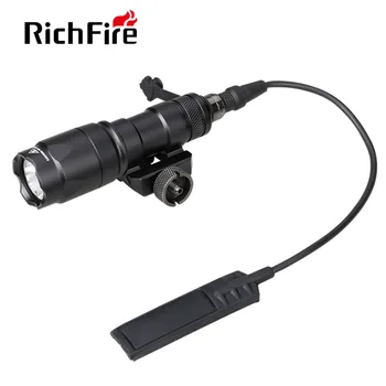 RichFire ABD-043 Medžioklės Žibintuvėlis CREE LED 800Lumens su 20mm Picatinny Rail Mount už Pistoletas Pistoletas Šautuvas