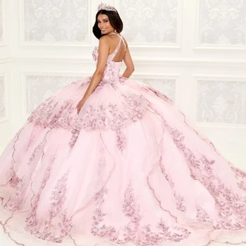 Rožinės Spalvos Blizgus Bordo Quinceanera Suknelės Vestidos De 15 Anos Off-Peties, Aplikacijos, Nėrinių Oficialų Princesės Suknelė