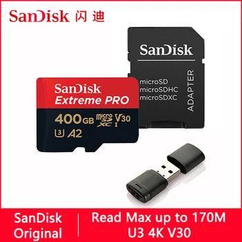 SanDisk Extreme PRO Mikro SD Kortelę 128GB 64GB 32GB 512 GB 256G Micro SD 1tb talpos 