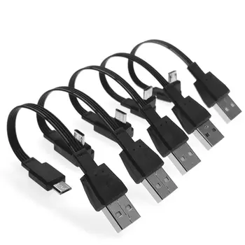 Up & Down & Links & Dešinę Kampu 90° Micro USB Kištuką į USB Male Duomenų Kabelis 0,5 m 1m mobilusis tablet