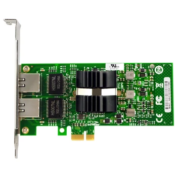 už 82576-T2 PCI-E X1 Gigabit ethernet Tinklo plokštė PCI Express Ethernet Adapter 1000Mbps palaiko 