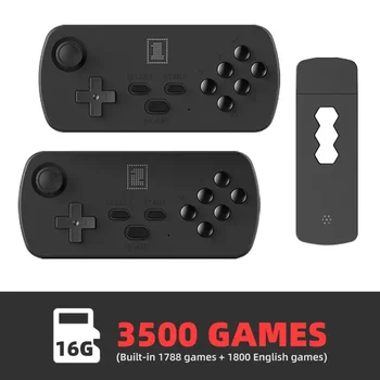 Varlė USB Wireless Handheld 4K HD Vaizdo Retro Žaidimų Konsolės Statyti 900+ Žaidimai Dual Wireless Gamepad SEGA Žaidimų Konsolės