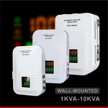 Vienfazis 1kva 2kva 3kva 5kva 8kva 10kva wall mount ac automatinė įtampos reguliavimo/stabilizatoriai